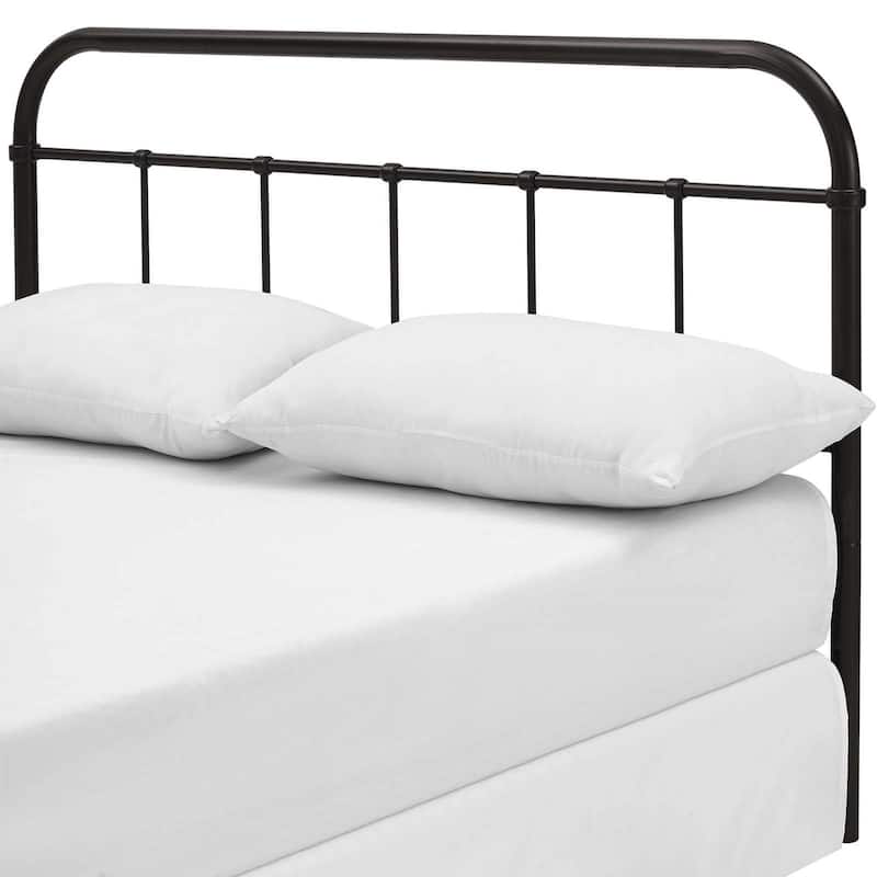 Lomita Classic Queen Size Brown Metal Headboard