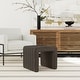 preview thumbnail 36 of 114, HomePop Modern Channel Ottoman Dark Brown Boucle