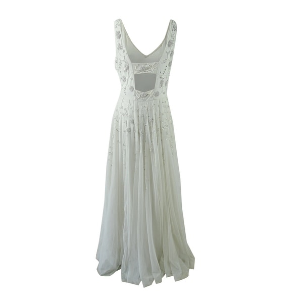 adrianna papell beaded a line dress
