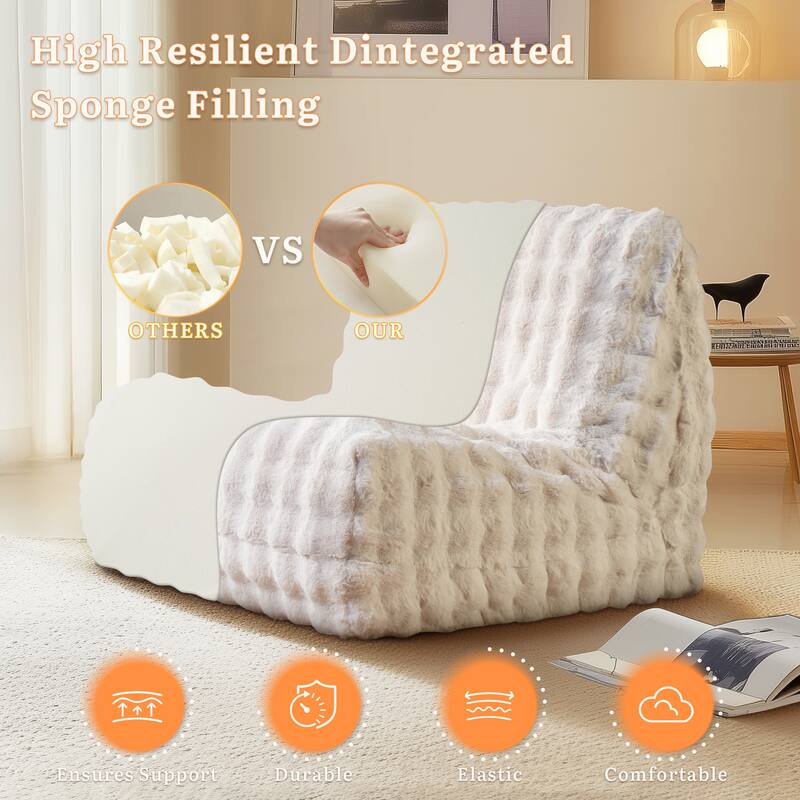 XIZZI Bean Bag Chair for Living Room Soft Plush Lounge Seating