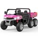 preview thumbnail 31 of 32, 24V 2 Seater Kids Ride On Dump Truck with Remote Control Pink