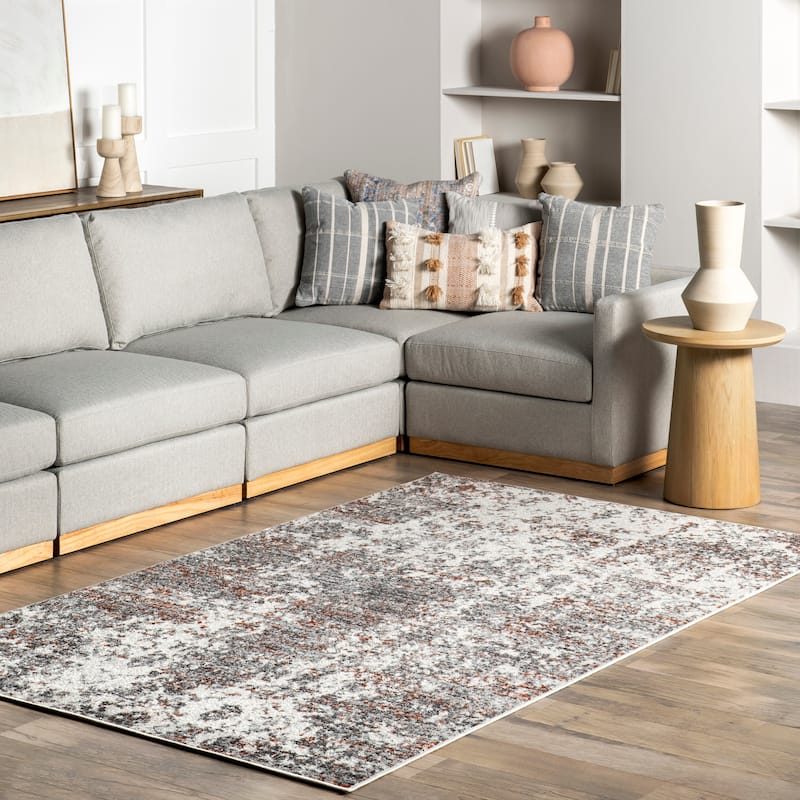 Nuloom Stacy Contemporary Abstract Area Rug - 5' x 8' - Red
