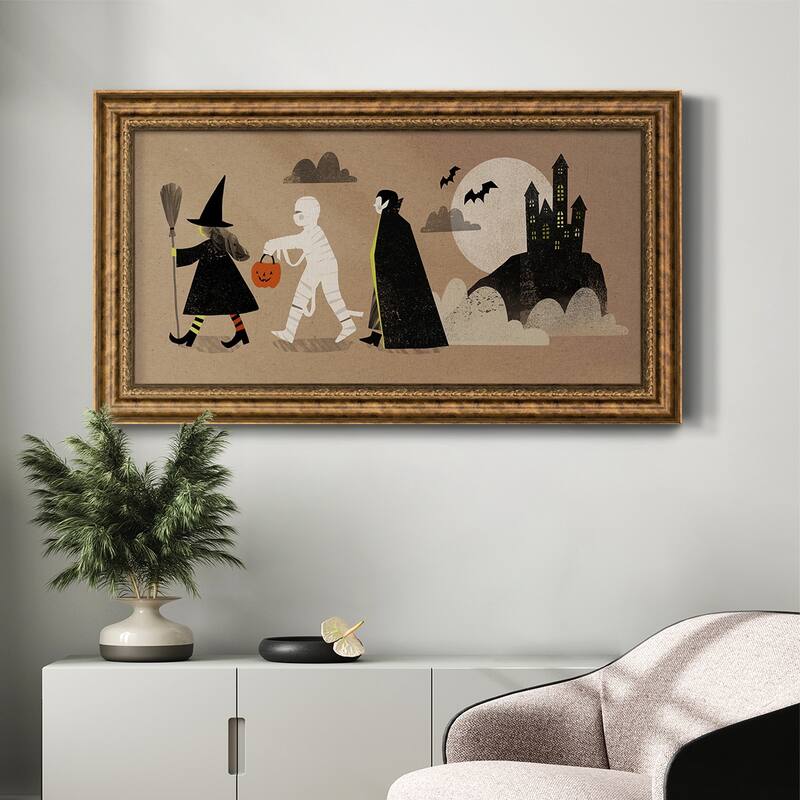 Graphic Halloween Collection D Premium Framed Canvas- Ready to Hang