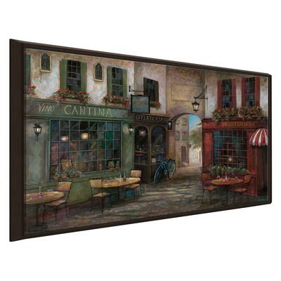 "Courtyard Ambiance" by Ruane Manning Print on Floating Canvas