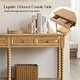 preview thumbnail 24 of 26, HUALAL HOME Dennis Farmhouse Modern 2-Drawers Wood Console Table with Solid Wood Legs