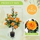 preview thumbnail 4 of 9, Artificial Tree 2 Pack, 36"Faux Camellia Plant in Pot, Greenery Potted Plant for Indoor Outdoor Office Home Porch Decor
