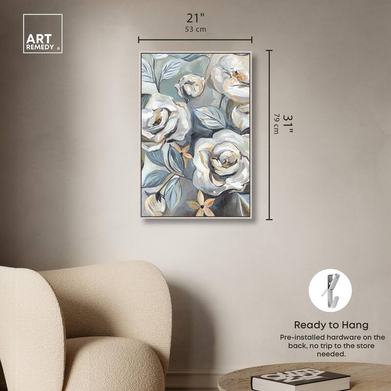 Grey Delight Canvas by Art Remedy