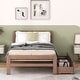 preview thumbnail 2 of 6, Twin Size Platform Bed Frame with Under-Bed Storage Drawers and Modern Clean Design