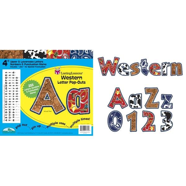 Shop Barker Creek 4 H In Letter Pop Outs Western Set Of 255 Overstock 16725138