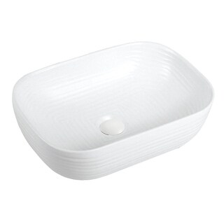 Karran Valera 18" Vitreous China Vessel Bathroom Sink in White