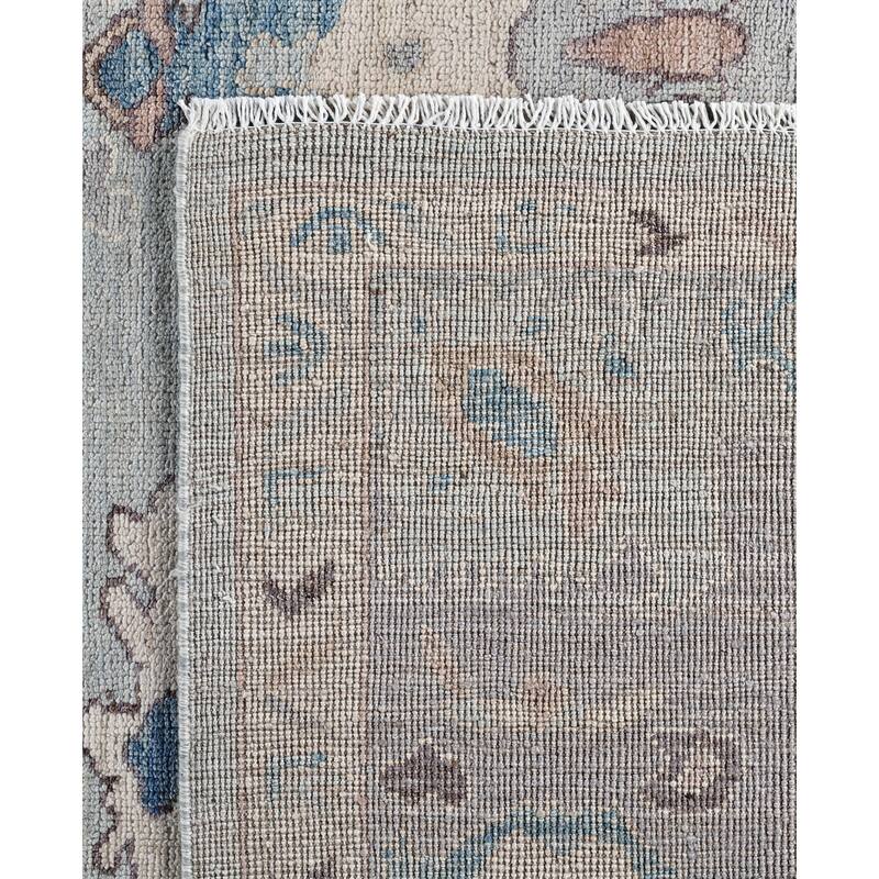 Oushak One-of-a-Kind Hand-Knotted Area Rug - Blue - 8' 2" x 9' 7"