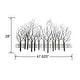 preview thumbnail 10 of 11, Black Metal Field of Trees Wall Decor