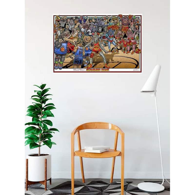 Slam Dunk by Howard Teman Art Poster - 36 x 24 Inch