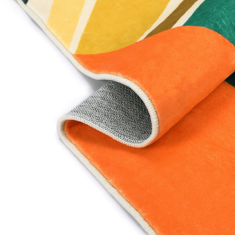 Garvee Rainbow Sol Kids Area Rug