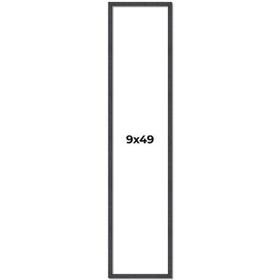 9x49 Frame Brown Solid Wood Picture Frame - Complete Modern Photo