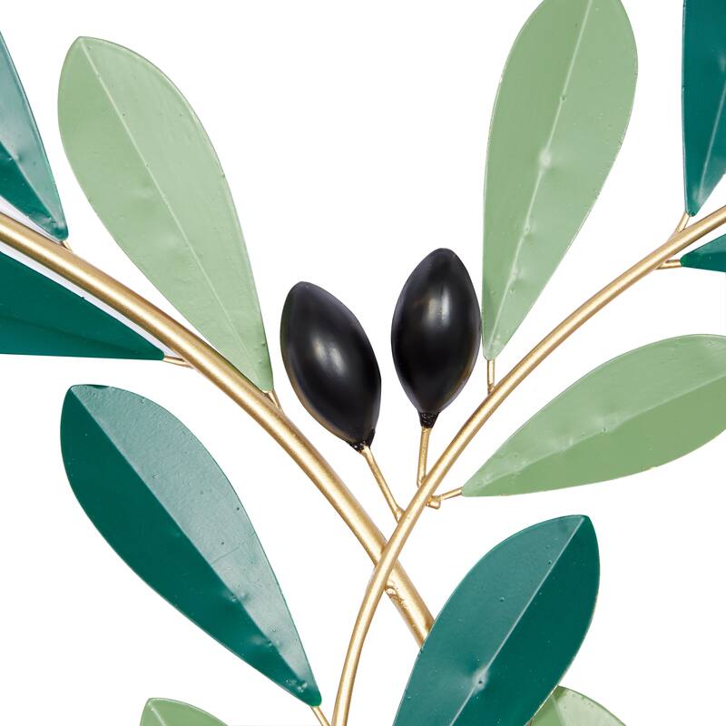 Green Iron Coastal Wall Decor 31 x 40 x 2