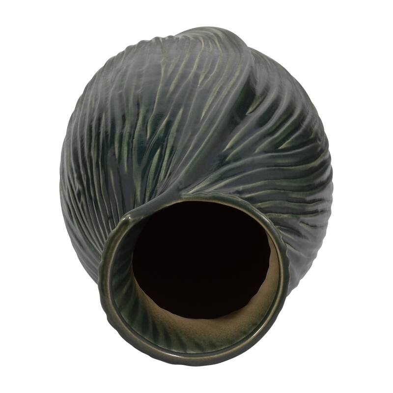 Ceramic Stylish Rubpert Contemporary Vase - Green