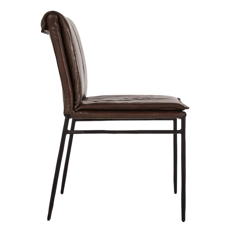 Classic Home Tuscan Genuine Leather Dining Chair (Set of 2)