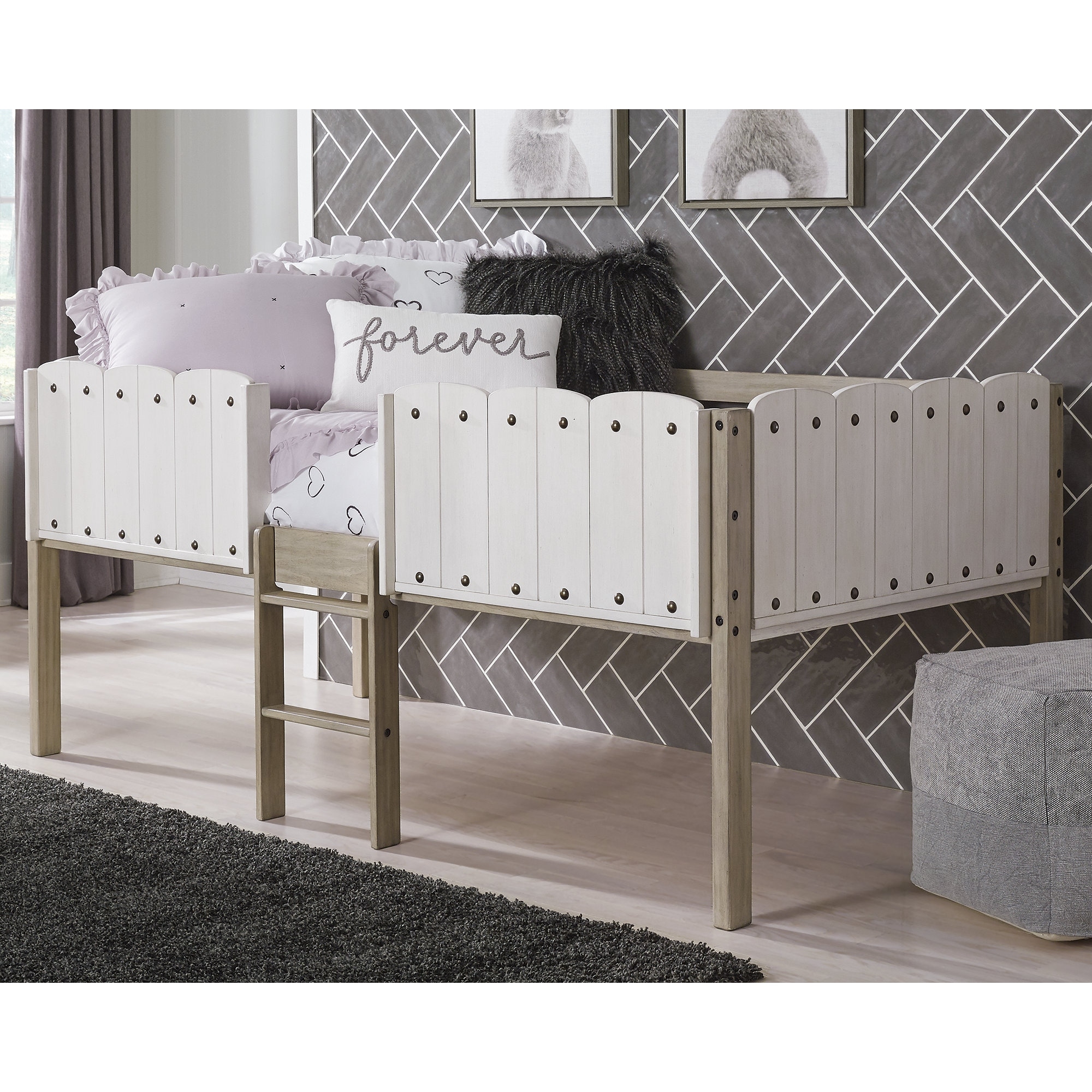 Signature Design by Ashley Wrenalyn Two-tone Twin Loft Bed Frame