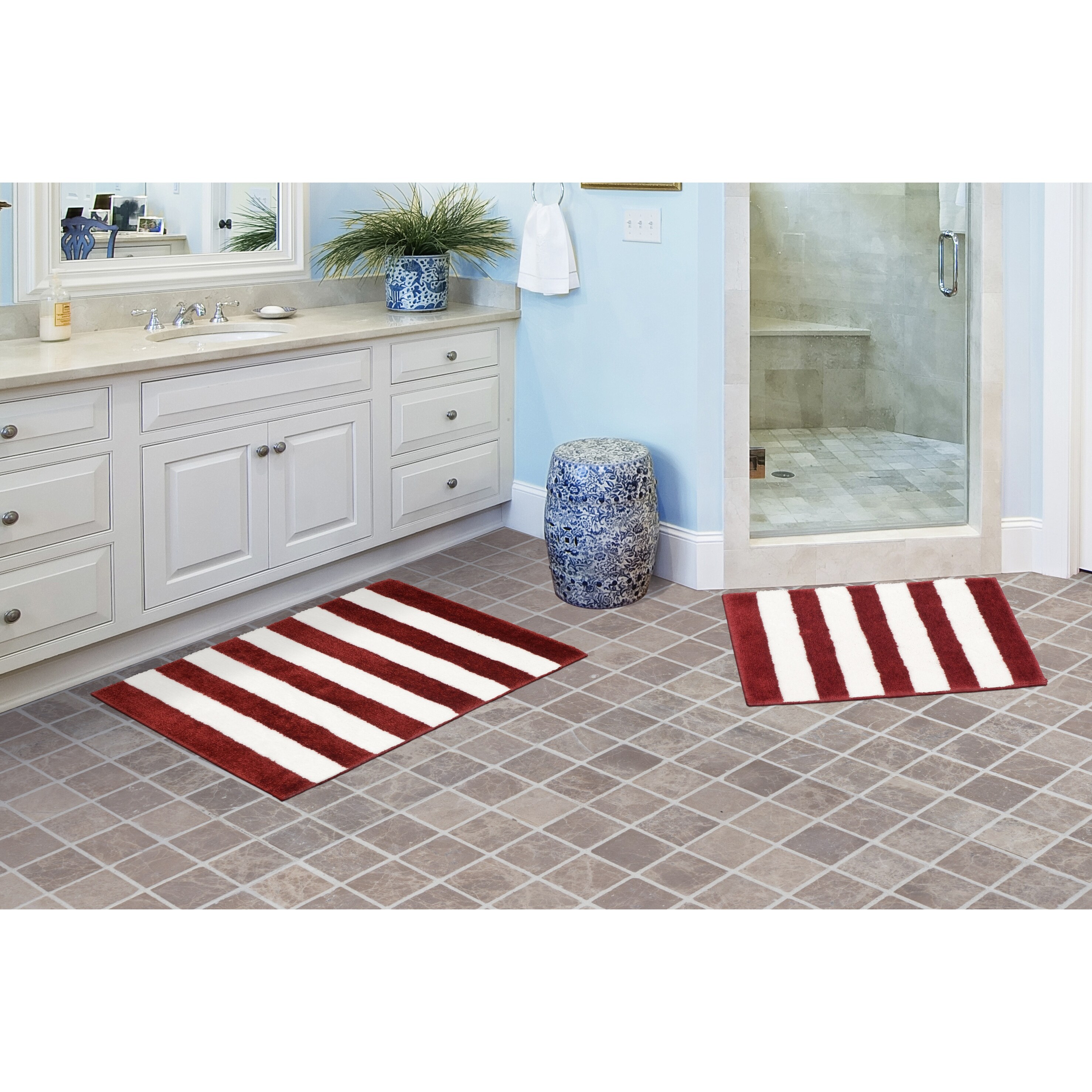 Amazon Com Bysure Ivory White Bathroom Rug Set Extra Absorbent Shaggy Bathroom Rugs And Mats Sets 2 Piece Ultra Soft Bathroom Rugs Set Non Slip Bath Rugs For Bathroom Shower Carpet Bath Mat