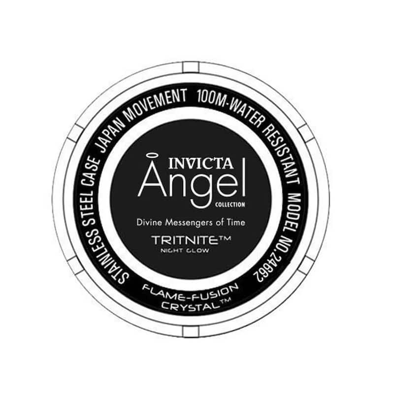 Invicta Women's 24662 Angel Quartz 3 Hand Blue Dial Watch