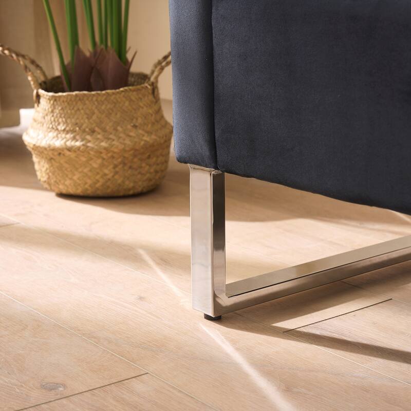 Storage Soft Bench with Armrests for Living Room, Entryway and Bedroom