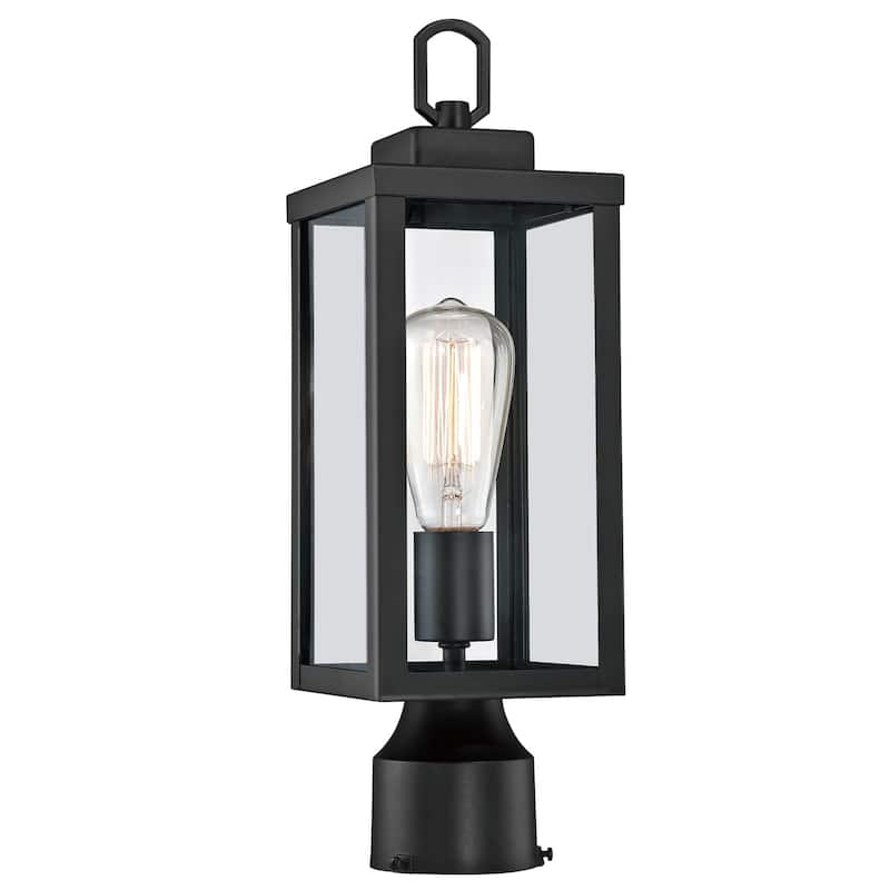 4-PACK 1-Light Outdoor Post Light Lamp - 5.12"x5.12"x16.5" - 5.12"x5.12"x16.5"