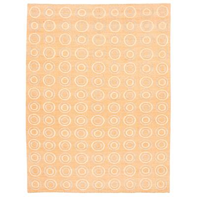ECARPETGALLERY Hand-knotted Finest Peshawar Ziegler Copper Wool Rug - 9'0 x 11'10