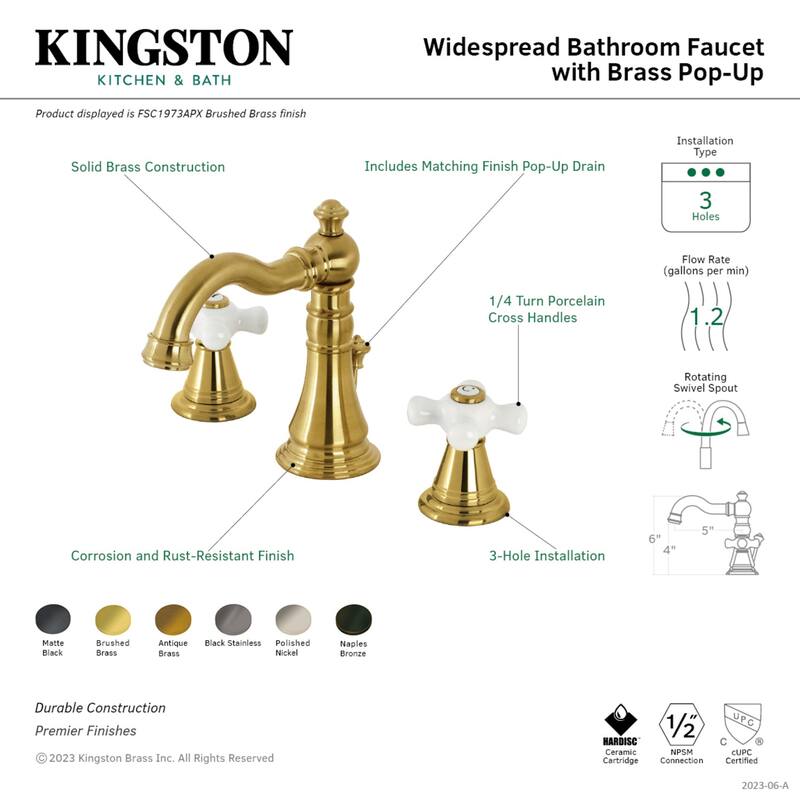 American Classic 8 in. Widespread Bathroom Faucet