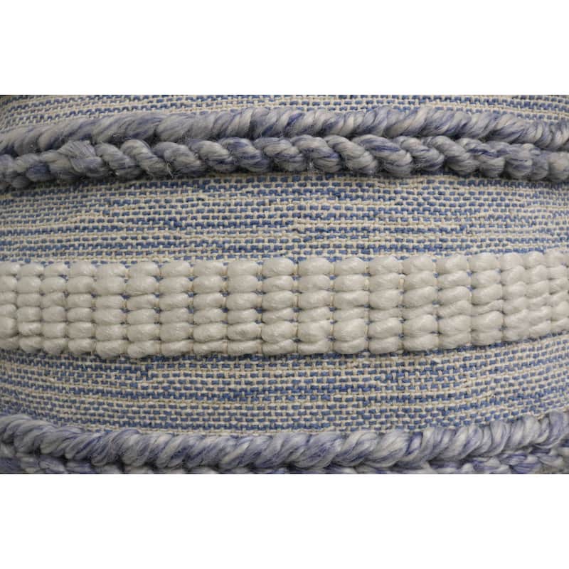 Home&Manor Auxerre Wool & Cotton Designer Throw Pillow