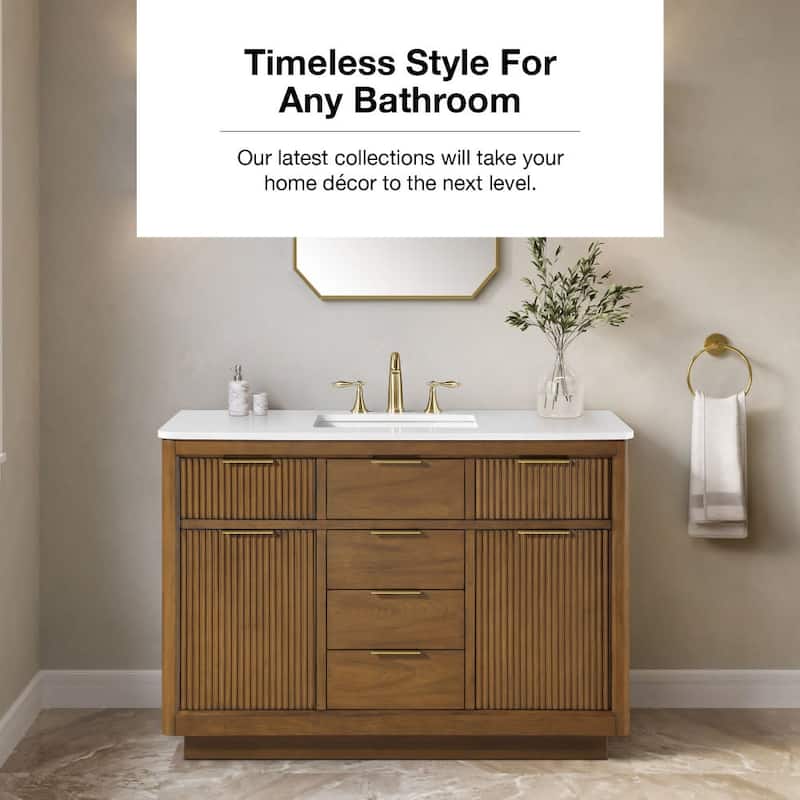 Ove Decors XANDER-48 Xander 48" Free Standing Single Basin Vanity Set