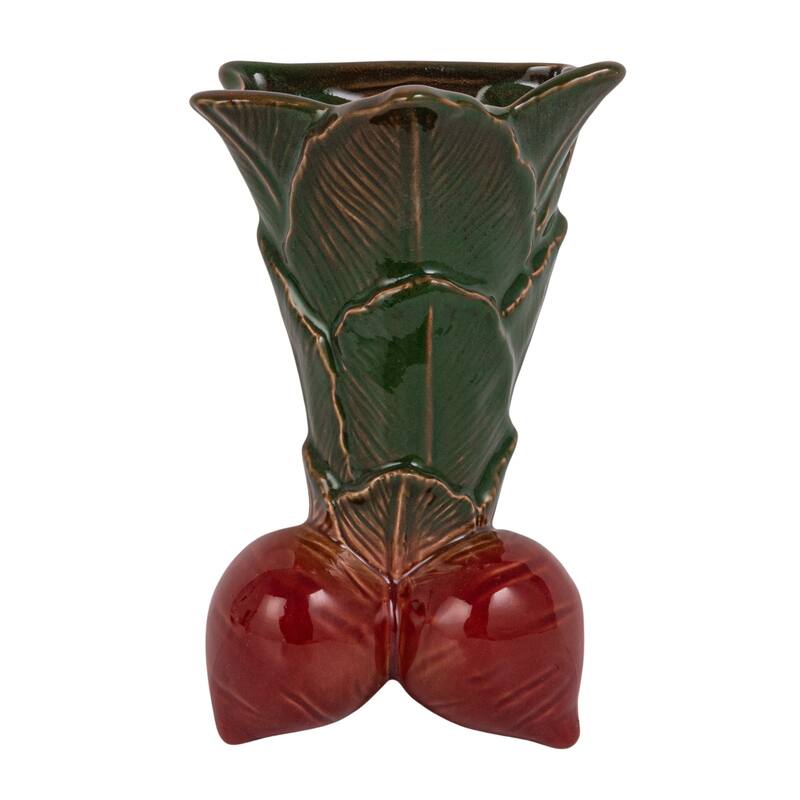 Embossed Stoneware Wall Vase Planter