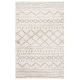 preview thumbnail 149 of 175, SAFAVIEH Arizona Shag Lotta Moroccan 1.2-inch Thick Rug 3'2" x 5' - Ivory/Beige