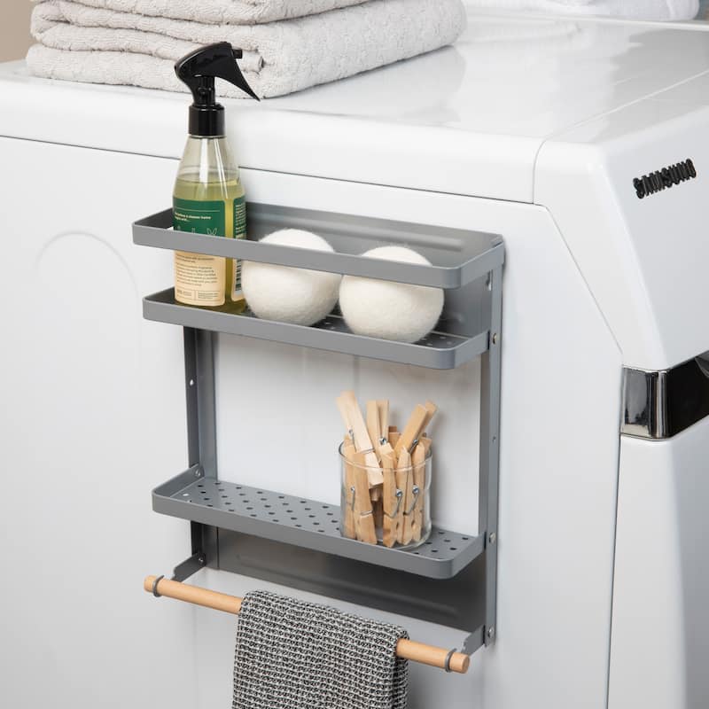 Household Essentials Metal Magnetic Organizer Rack - 11.3"L x 3.1"W x 12.6"H