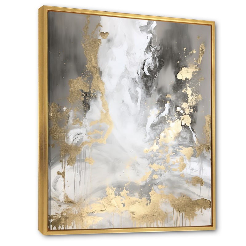 Designart "Pursuit Of Happiness I" Abstract Painting Framed Wall Art Living Room