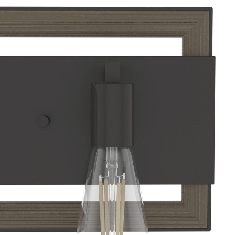 Hunter Woodburn Vanity Wall Light - Modern Farmhouse, Transitional, Rustic - Damp Rated!