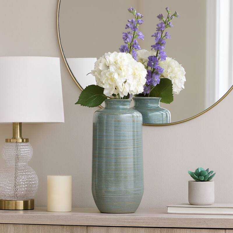 Decorative Vase - Green Ceramic Minimalist