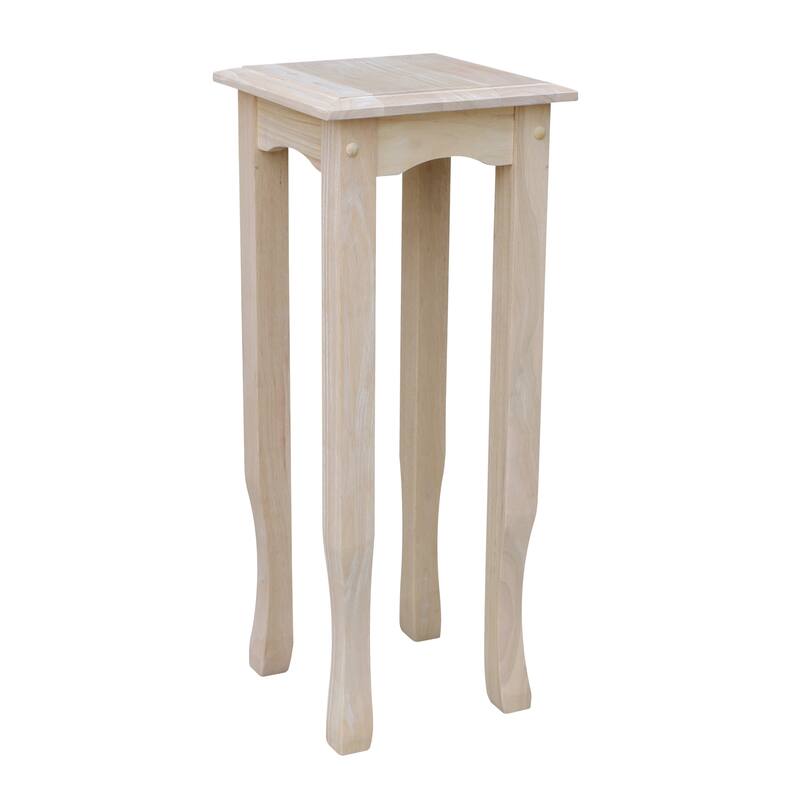 Unfinished Solid Parawood Tea Table