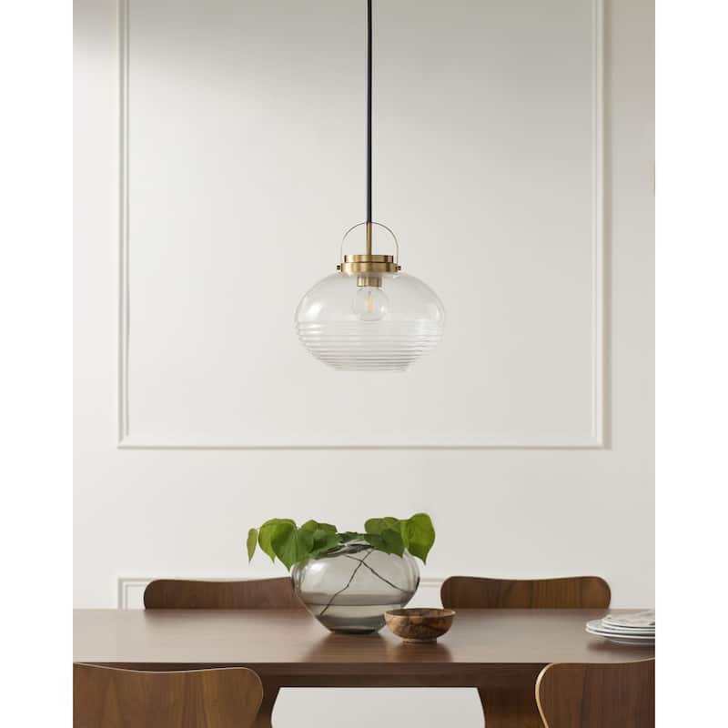 Livabliss Palamos Global Pendant - 13"L x 13"W x 13"H - Brass
