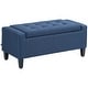 preview thumbnail 2 of 29, HOMCOM Ottoman Bench Tufted Storage Chest with Flipping Top, 36.25"W x 15.75"D x 15.75"H