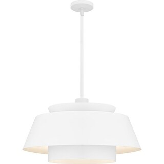Lumi 3-Light Matte White Pendant