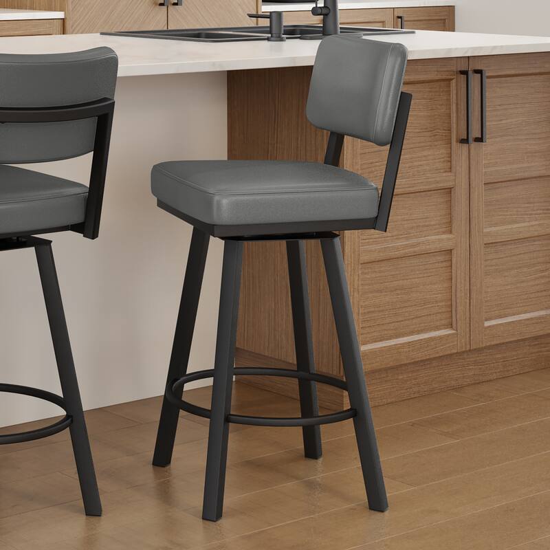Amisco Alek Swivel Counter and Bar Stool