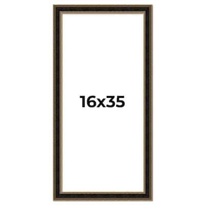 16x35 Frame Gold Antique Vintage Sold Wood Picture Frame | 1.75 Inch