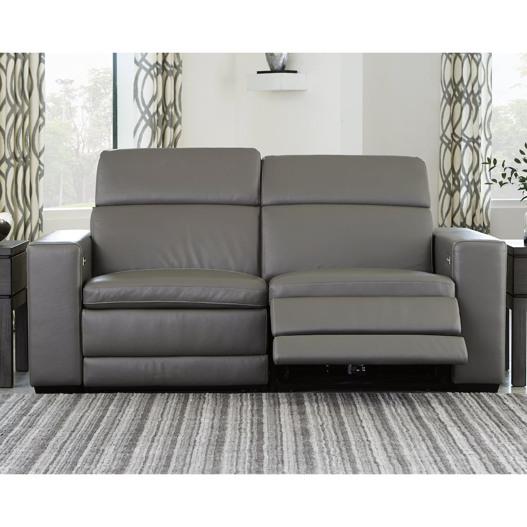 Signature Design by Ashley Texline 3-Piece Power Reclining Loveseat - 82" W x 43" D x 32.25" H