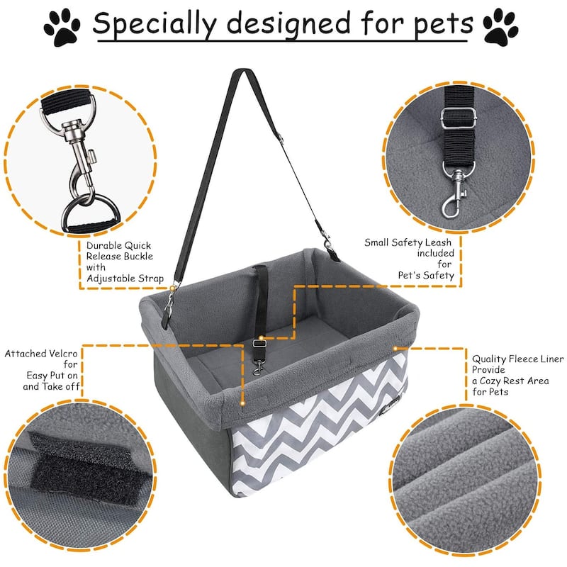 Jespet Vehicle Booster Dog Seat