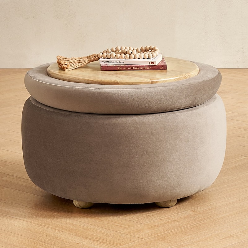 Mopio Luna Storage Ottoman - Brown