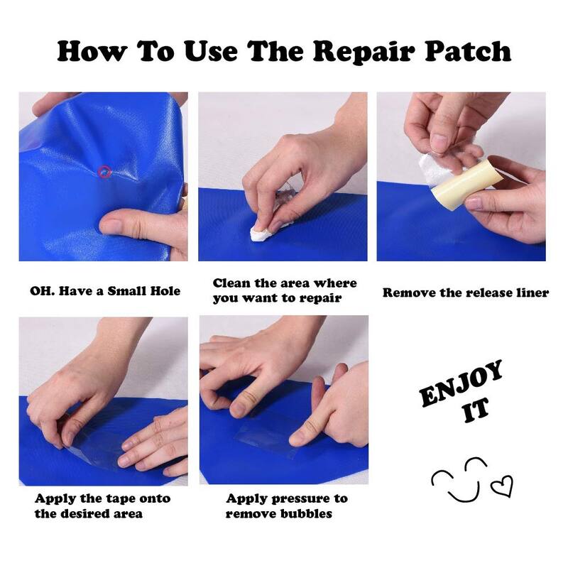 Inflatable Swimming Pool with Inflatable Soft Floor, 70" x 55" x 24" Blow Up Pool for Kids and Adults, Ocean World Kiddie Pool