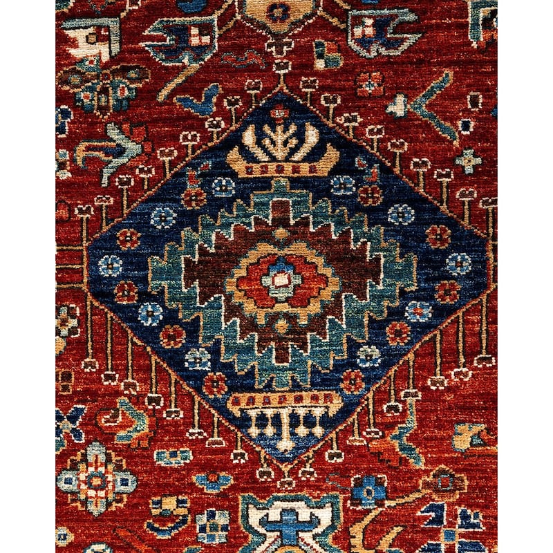 Serapi One-of-a-Kind Hand-Knotted Area Rug - Red, 8' 0" x 9' 9" - 8' 0" x 9' 9"