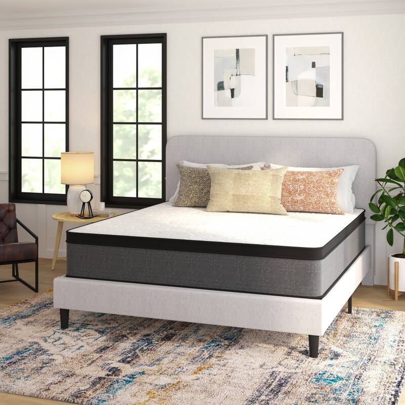 13" CertiPUR-US Certified Euro Top Hybrid Pocket Spring Mattress in a Box - King