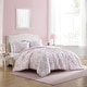 preview thumbnail 10 of 11, Laura Ashley Delphine Pink Cotton Comforter Reversible Set